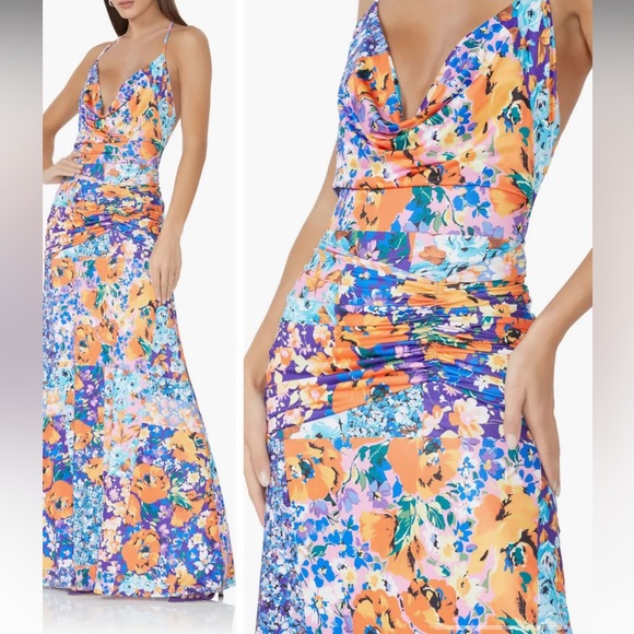 AFRM floral cowl neck maxi dress - Picture 4 of 4